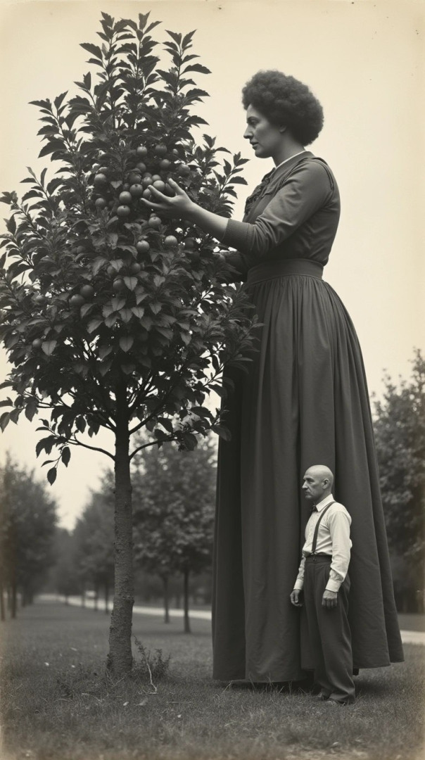 Harvesting fruit from the tree