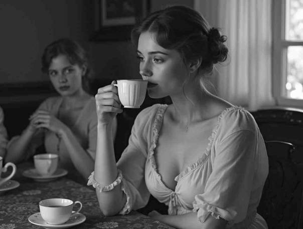 She pondered over her cup of tea